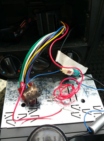 Autoradio-Netzkabel mit zwei roten Kabeln - (Batterie, Autoradio, einbauen)