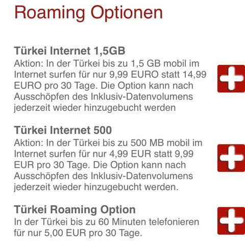 Ay Yildiz Ich Fliege Sonntag Ich Die Turkei Welche Option Tarif Muss Ich Wahlen Damit Ich In Der Turkei Internet Habe Mochte Bitte So Viel Wie Moglich Fliegen Tarife Optionen