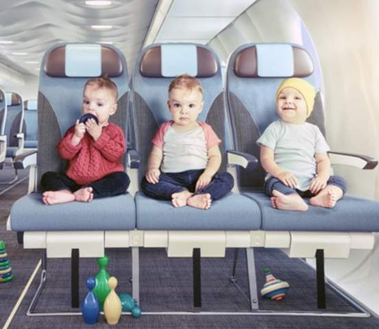 Baby im Flugzeug Urlaub?