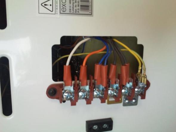 Backofenherd anschliessen. (Strom, Backofen, anschließen)