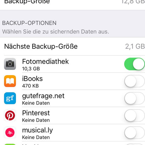 Ich will da ja nur die Fotos sichern - (iPhone, Backup, icloud)