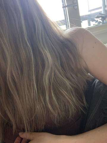 Balayage auf blonde Strähnchen?