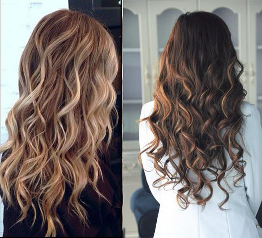 Balayage Ombre Dunkel Auf Blond Haare Frisur Farben