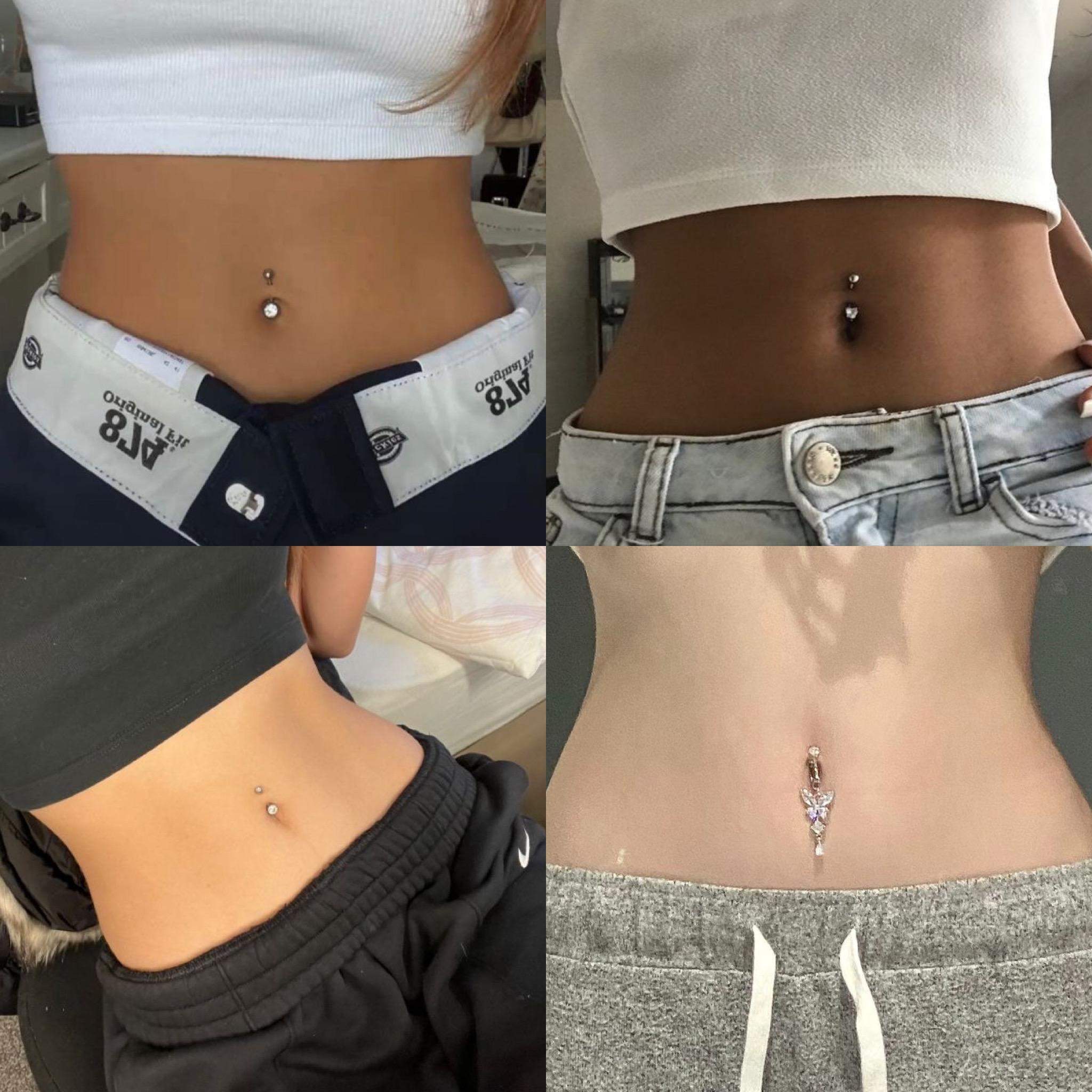 Wie Schnell Wächst Ein Bauchnabelpiercing Zu Bauchnabel Piercing mit Bauchfett? (Körper, Bauchnabelpiercing
