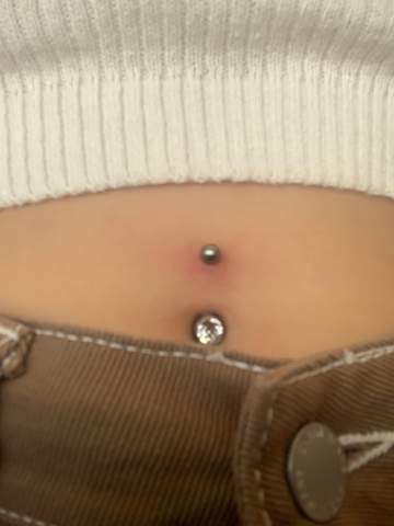 Schwangerschaftspiercing Bauchnabel Piercing Stab Bioplastik - Foto 13