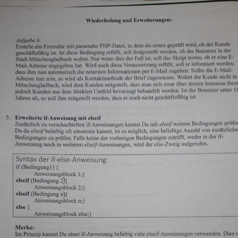 Aufgabe 6 oben - (PC, Informatik, html)