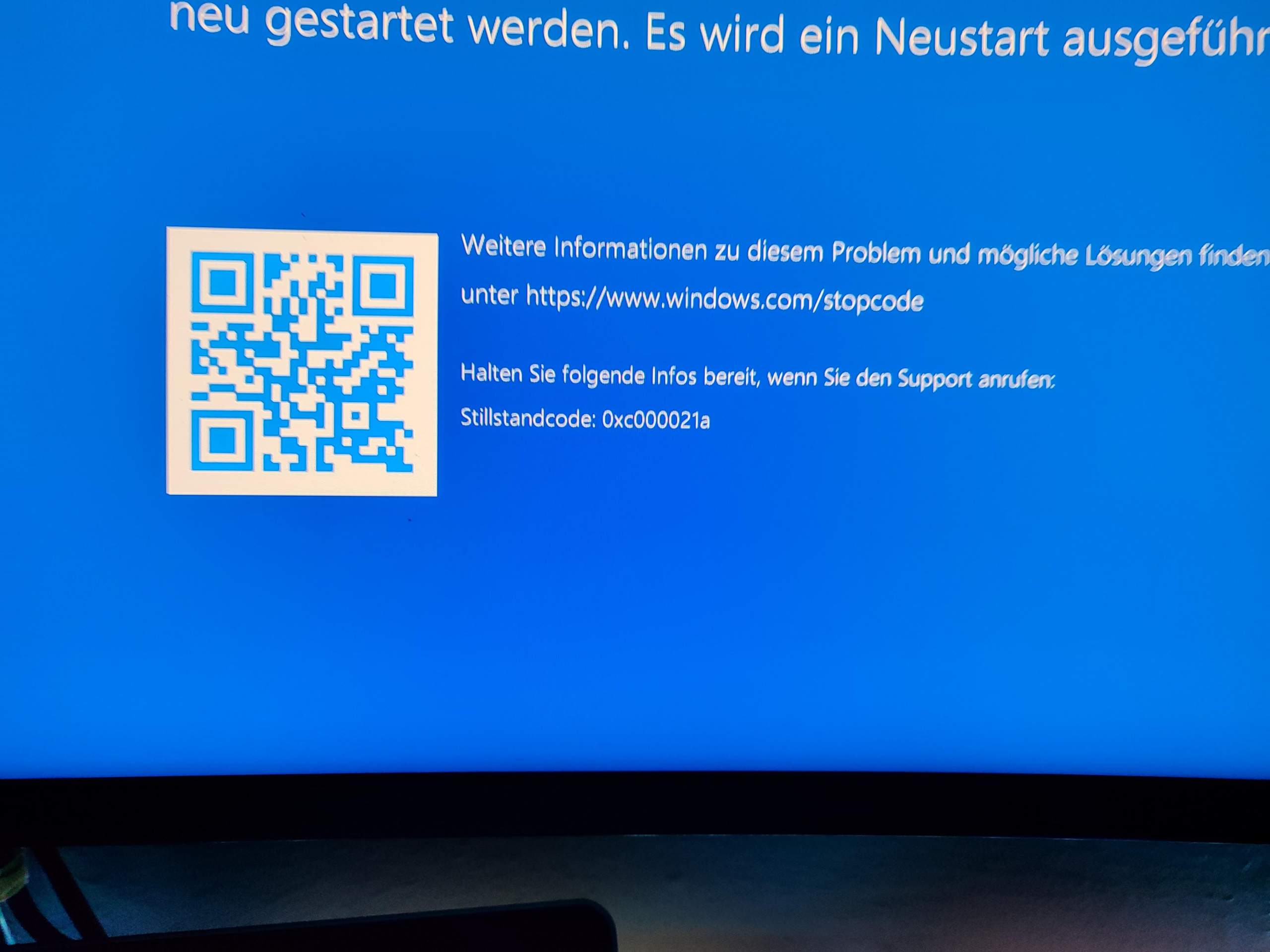Olympia Cm 911 Fehlermeldung Ej Nearly Full Beheben von Fehlermeldung 0xc000021a - Windows 11? (IT, Treiber, USB-Stick)