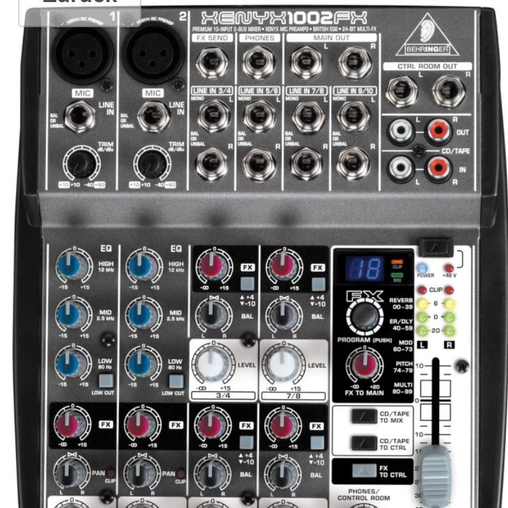 Behringer Mischpult FX Send trotz eingebautem Effektprozessor? (PC
