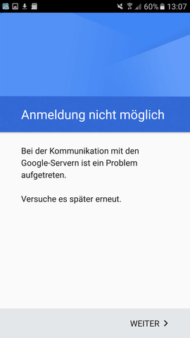 Gmail anmeldung nicht möglich android