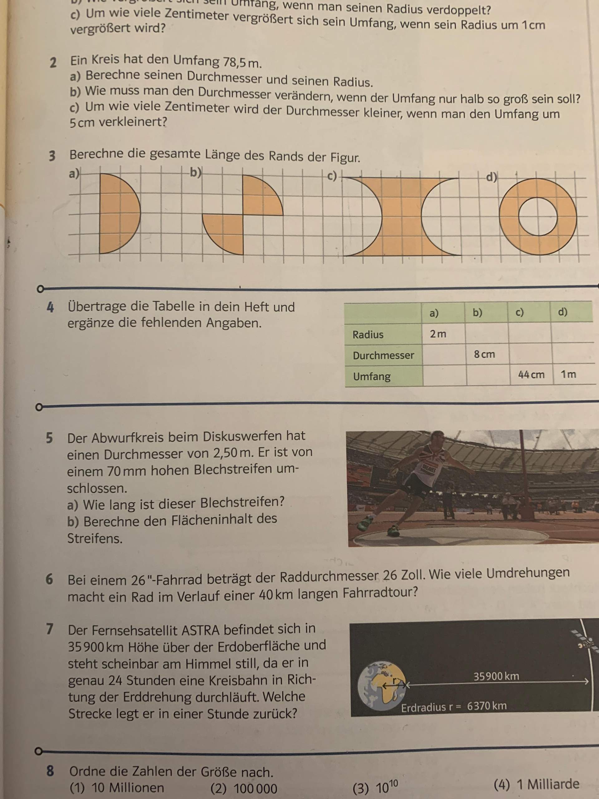 die räder eines fahrrades haben einen durchmesser von 71 cm die räder eines fahrrades haben einen durchmesser von 71 cm