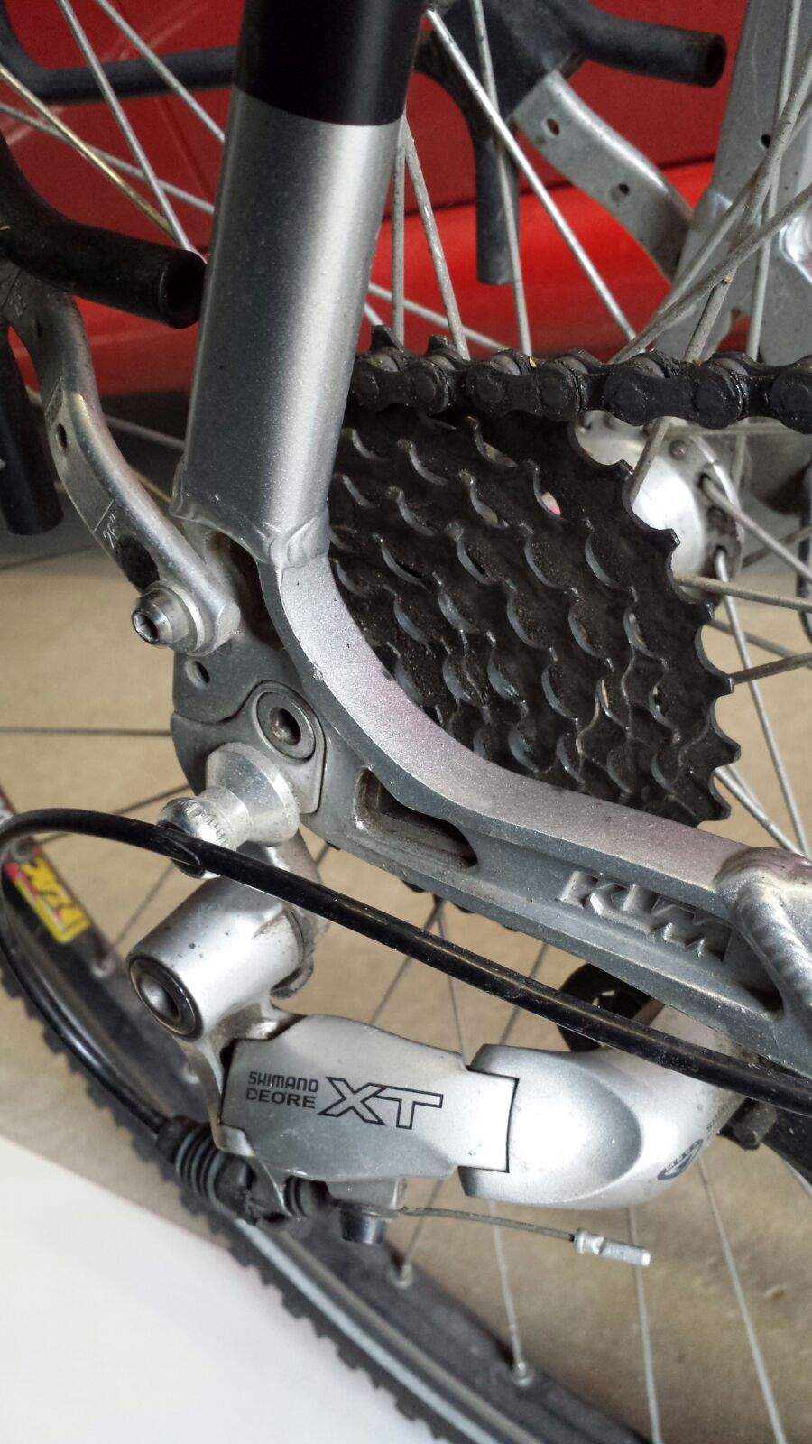 fahrrad bei last dreht die kette durch