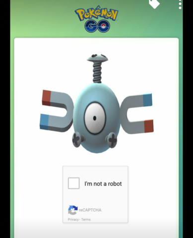 I am not a Robot Captch - (Pokemon Go, Roboter)