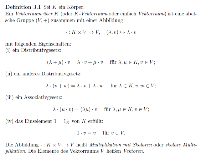 Bei Untervektorräumen Gilt Die Abgeschlossenheit, Bezüglich + Und ...