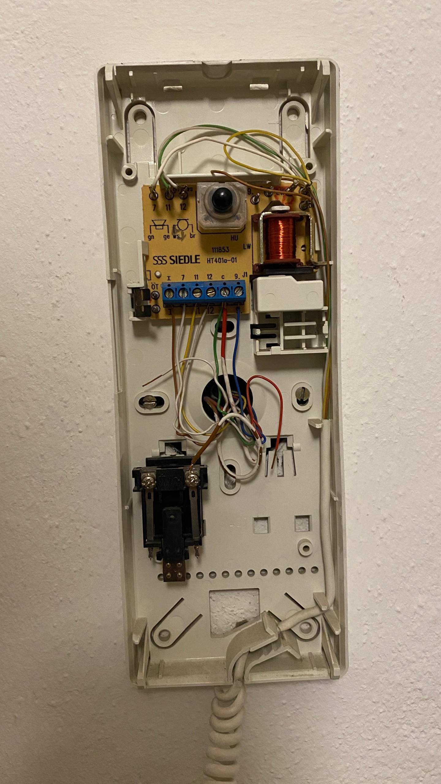 Beide Klingeln an SSS Siedle Gegensprechanlage abklemmen? (Strom, Elektrik, Kabel)