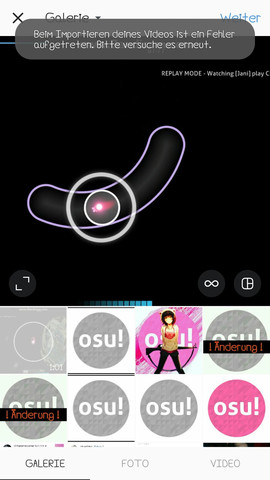 Beim Importieren Eines Videos Auf Instagram Ist Ein Fehler Aufgetreten Warum Handy Video