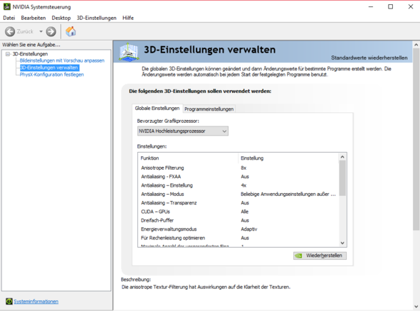 Nvidia Systemsteuerung - (Computerspiele, Notebook, Fehler)