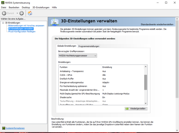 Nvidia Systemsteuerung - (Computerspiele, Notebook, Fehler)