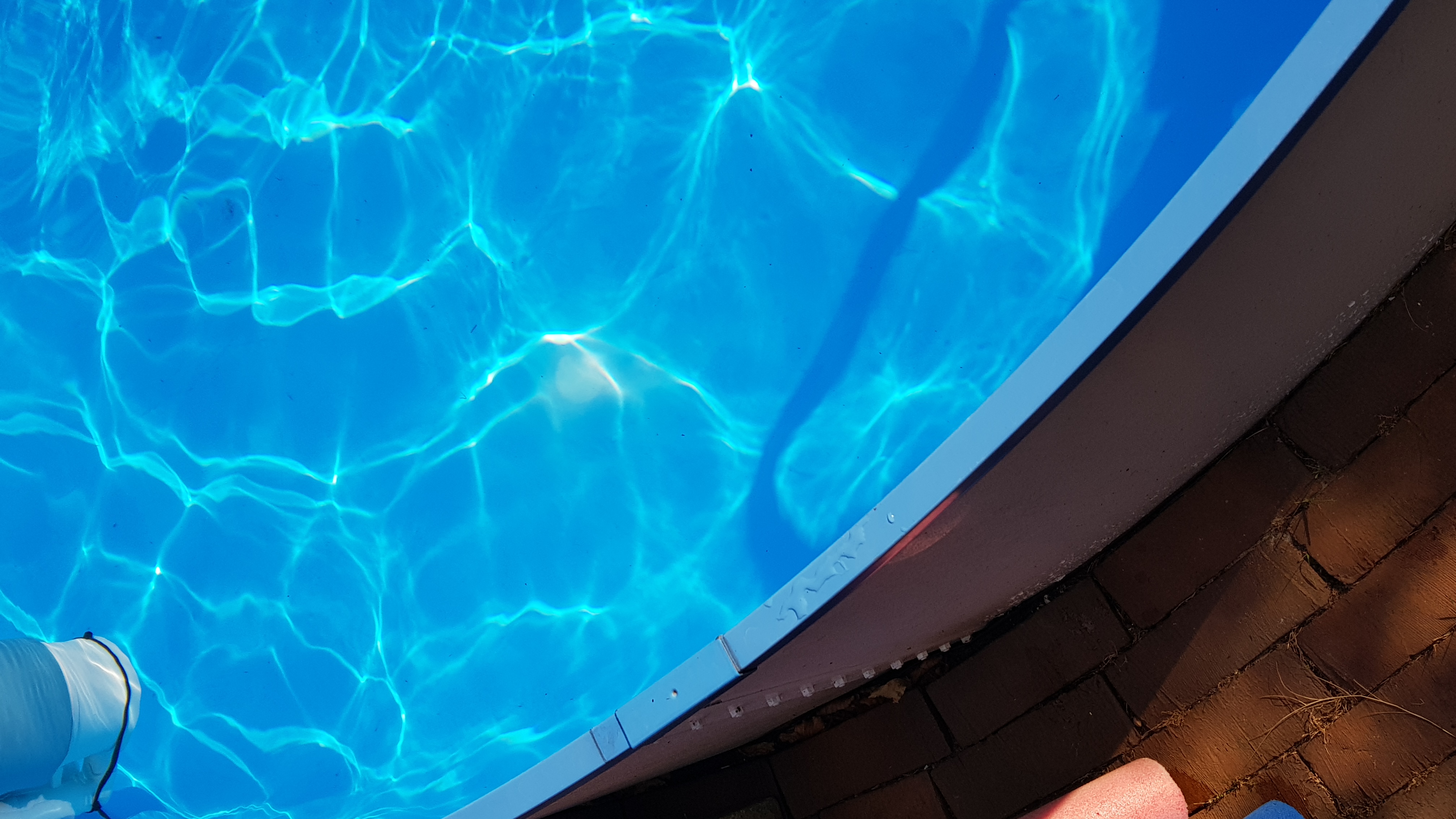 Bekommt man diesen Fleck aus dem Pool wieder wegKlo? (schwimmen)