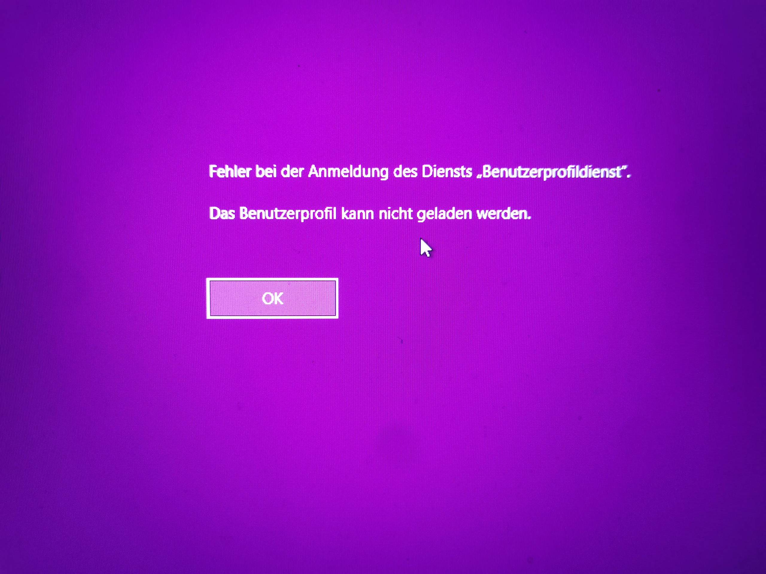 Benutzerprofil Kann Nicht Geladen Werden Windows Windows 10 System 