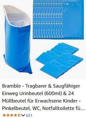 Produktbild von BBLTIFF 15 Stück Urinbeutel Für Unterwegs, 750ml Pinkelbeutel Mit Griff