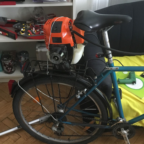 Benzin Motor Am Fahrrad Basteln