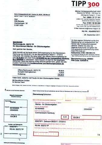 Rechnung - (Rechte, anzeigen)