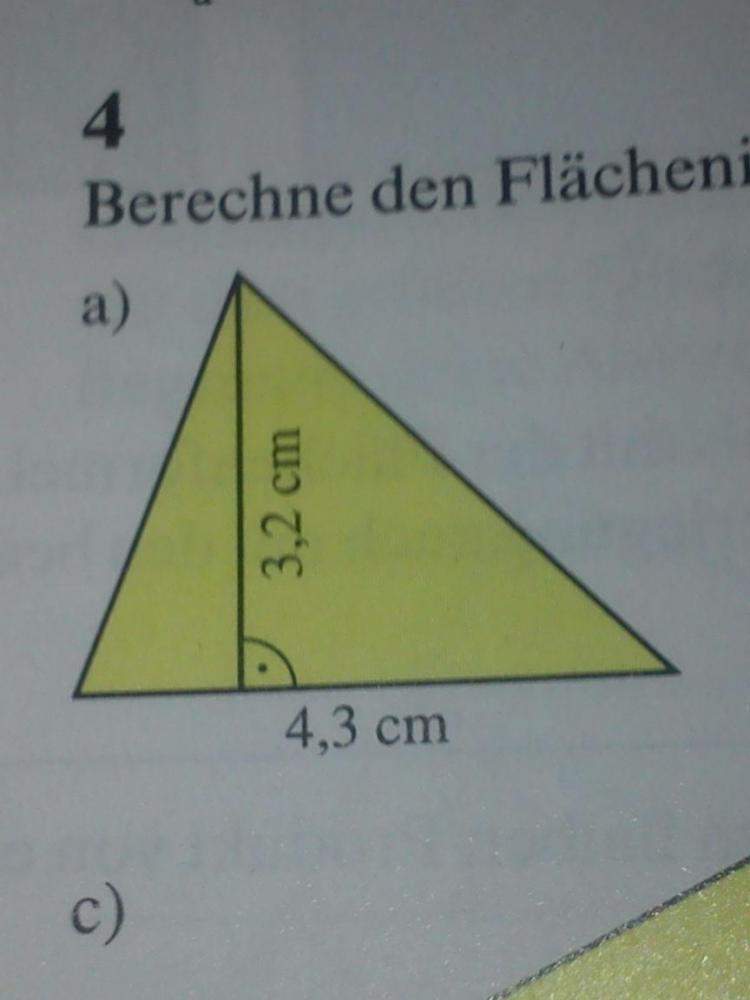 Berechne den Flächeninhalt des Dreiecks... (Mathematik, Dreieck)