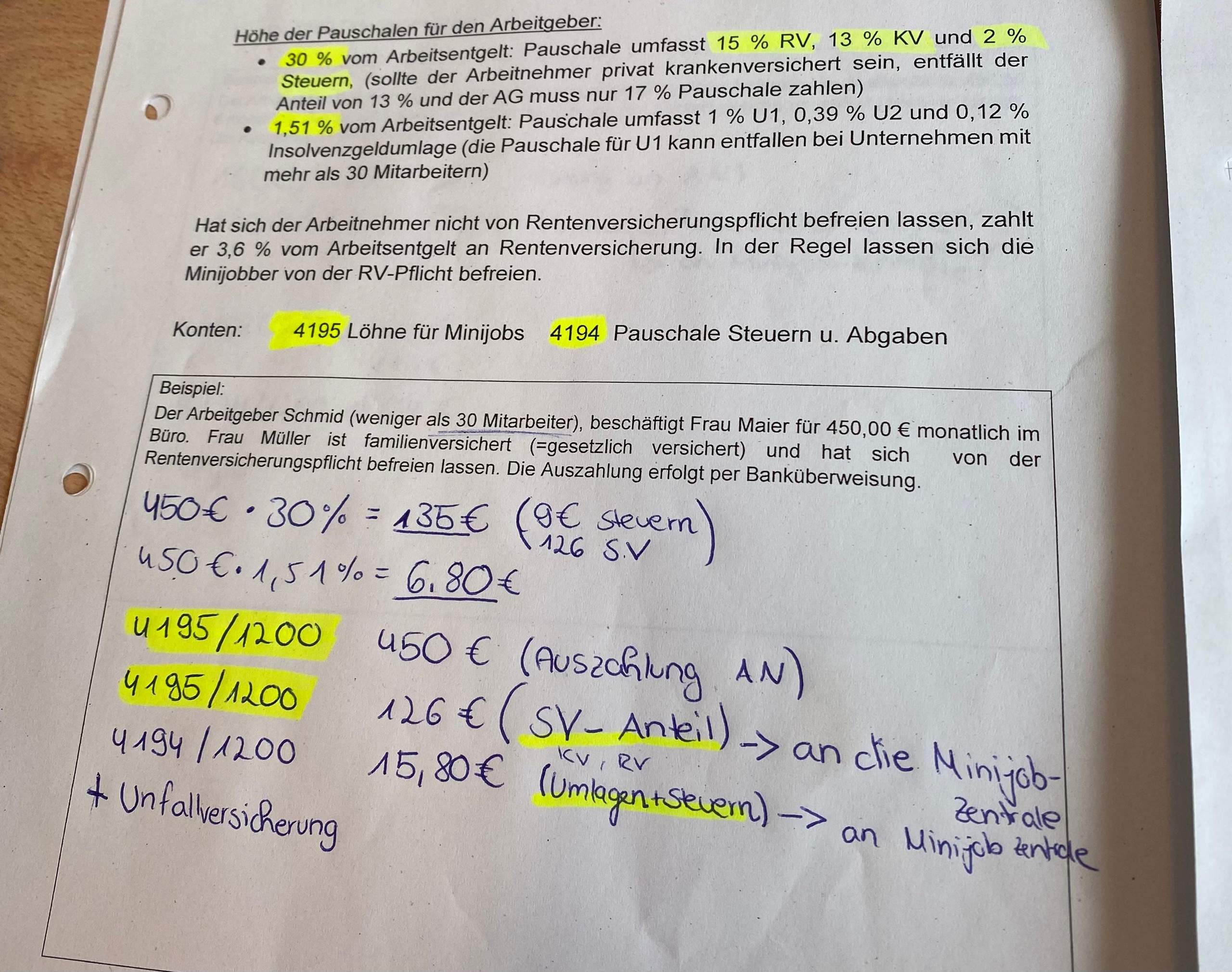 Ausgleichszulage und geringfügige beschäftigung, geringfügige