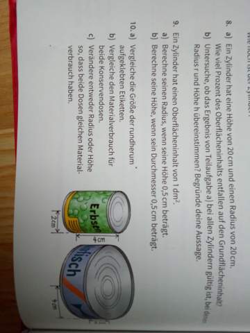 - (Schule, Mathe, Zylinder)