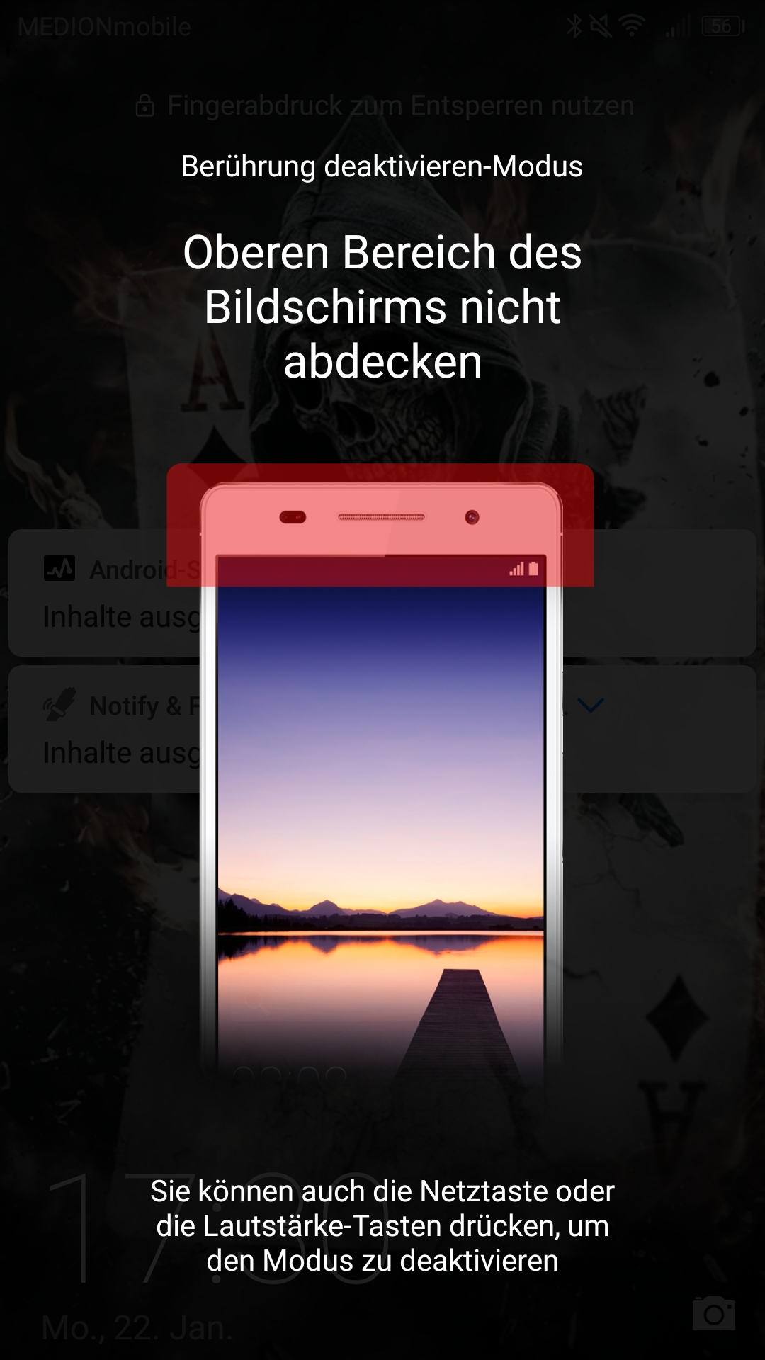 Beruhren Deaktivieren Modus Handy Technologie Smartphone