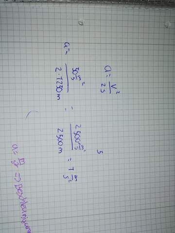 Beschleunigung Formel A V 2 2s Computer Schule Physik