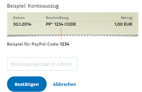 Paypal Kontoauszug Code Paypal Kontoauszug Code