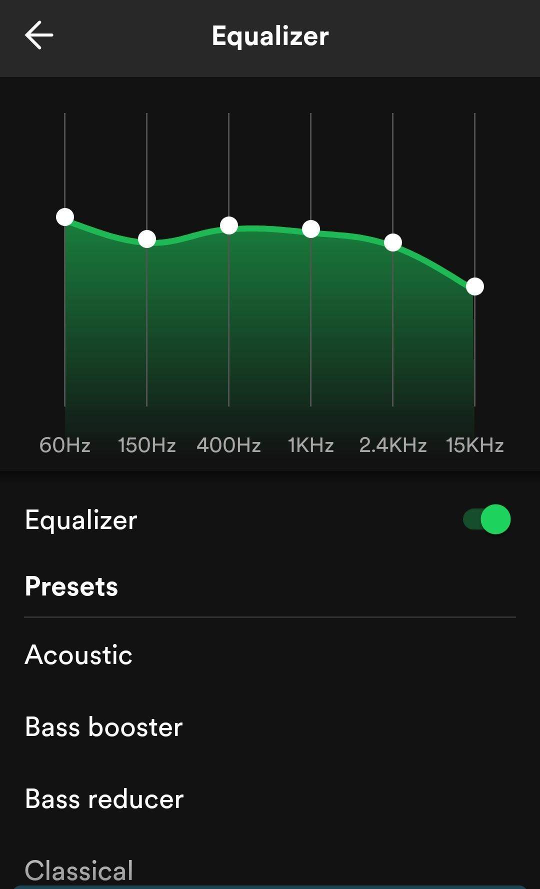 Beste Einstellung für den Equilizer in Spotify? (Musik, Kopfhörer, Bass)