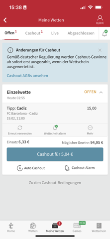 Besteht die Chance das Barcelona heute verliert?