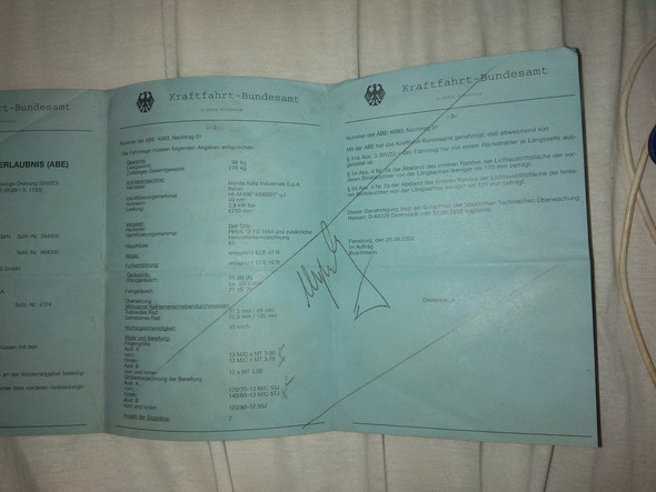 Betriebserlaubnis Ungultig Roller