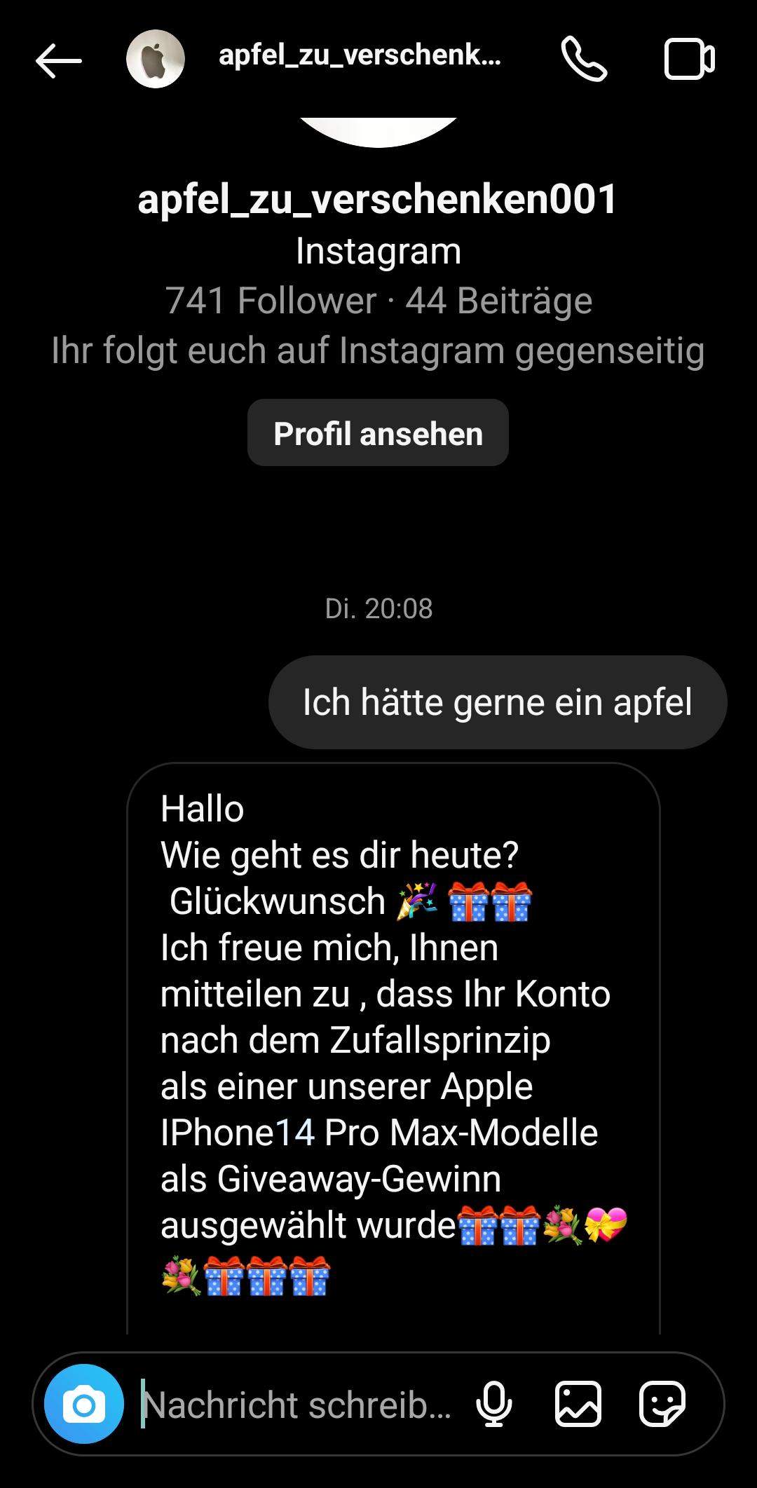 Betrug? (Betrugsversuch)