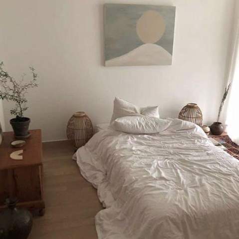 Bett Ohne Bettgestell Schlafen Dekoration Matratze