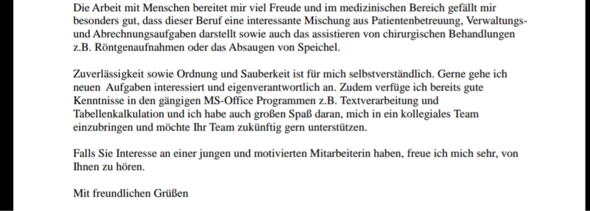 Bewerbung Deckblatt Zahnmedizinische Fachangestellte
