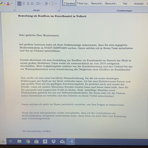 Bewerbung Kauffrau Einzelhandel Bewerten Ausbildung Und Studium Beruf Und Buro Kauffrau Im Einzelhandel