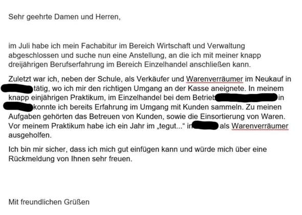 Bewerbung Richtig Formuliert Ausbildung Und Studium Beruf Job