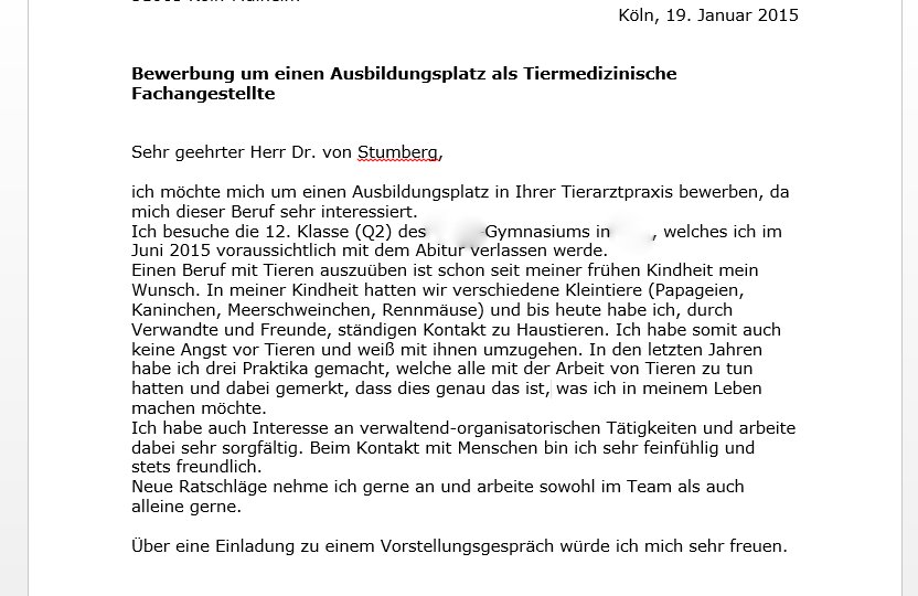 Bewerbung Tiermed Fachangestellte Schule Tiere Ausbildung Bewerbung Ausbildung Fachangestellte Für Medien Und Informationsdienste Bibliothek Muster