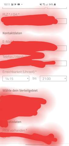 - (Bewerbung, Zeitung austragen)