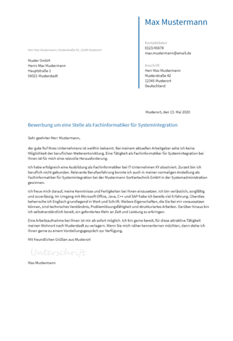 Bewerbungen Anschreiben Briefkopf Trotz Dass Diese Per Mail Geschickt Wird Bewerbung Bewerbungsschreiben Briefkopf