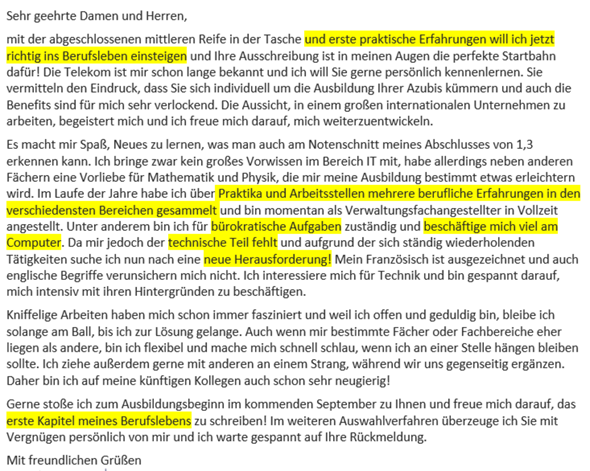 Bewerbungsanschreiben It Systemelektroniker Verbessern Und Ratschlage Geben Computer Schule Technik
