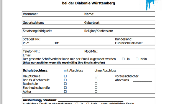 Bewerbungsbogen Ausfullen Aber Wie Schule Bewerbung Bewerbungsschreiben Zum Ausfüllen