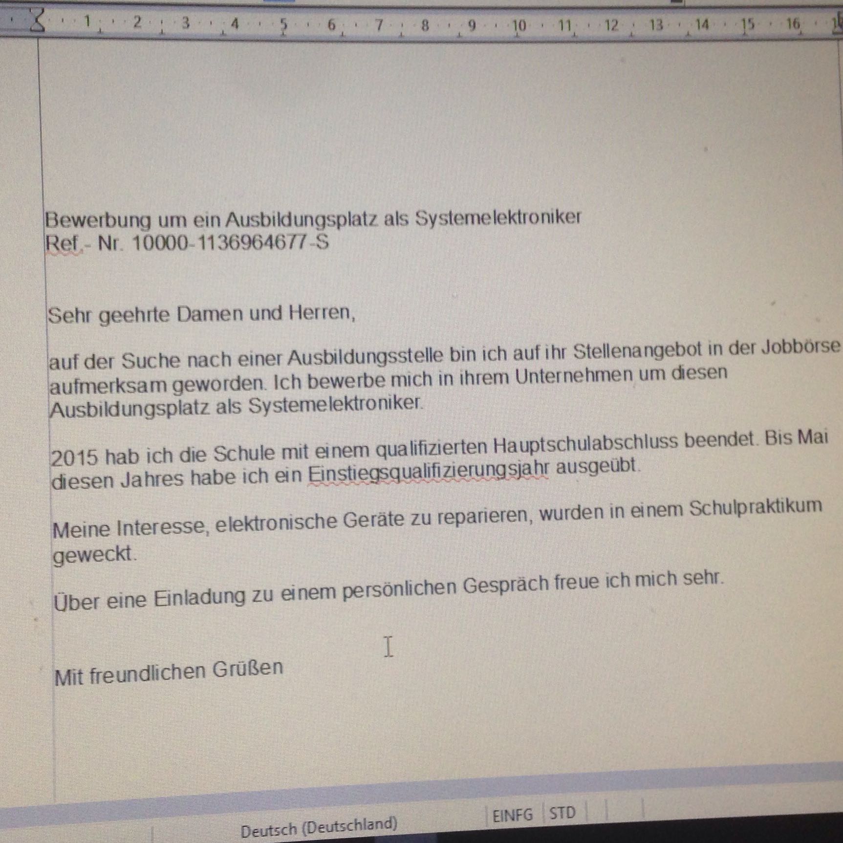 Bewerbungstext Was Noch Rein Schreiben Arbeit Ausbildung Job Bewerbungstext