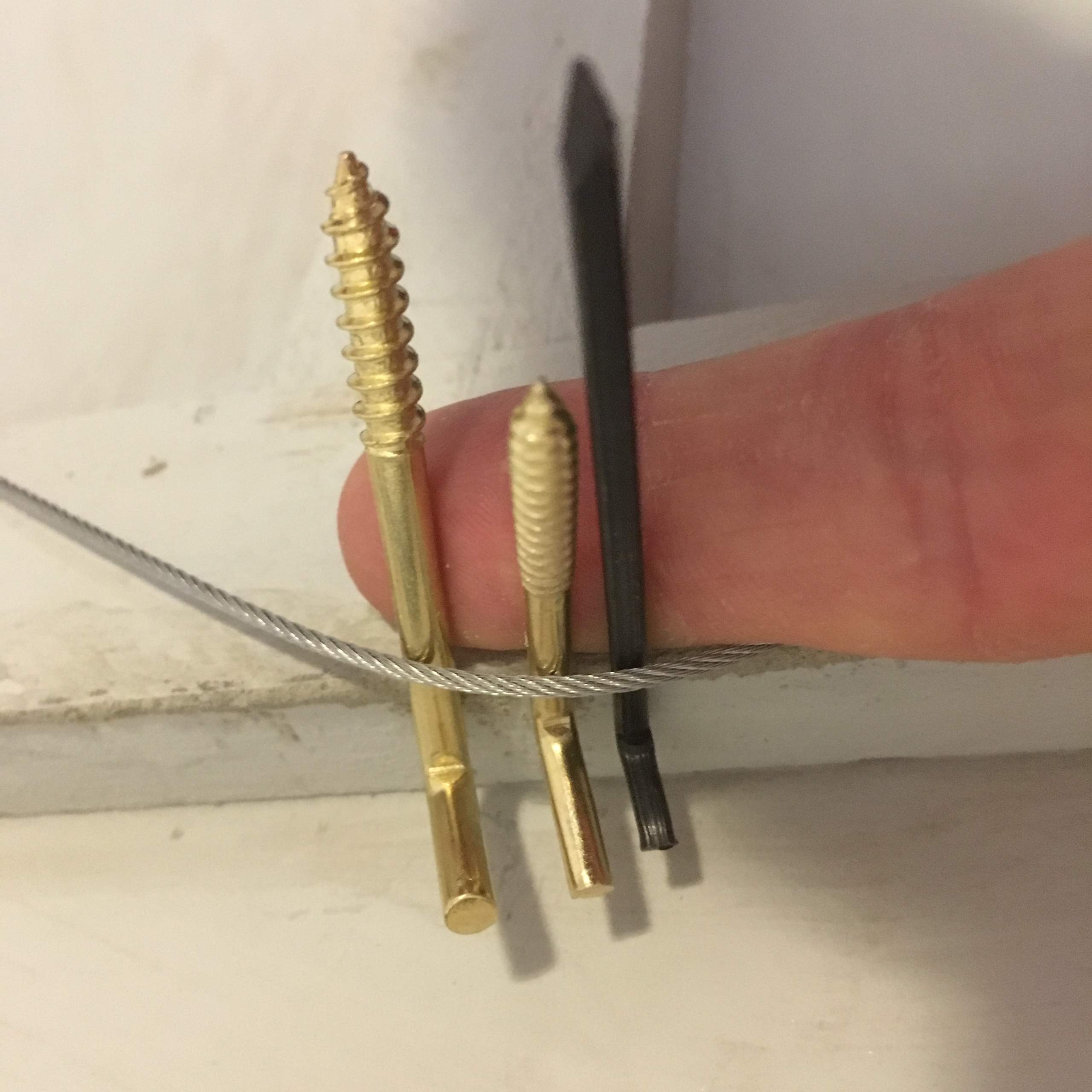 Bild 5,5kg aufhängen Stahlnagel oder Dübel? (Wand, Schrauben, HeimwerkerTipps)