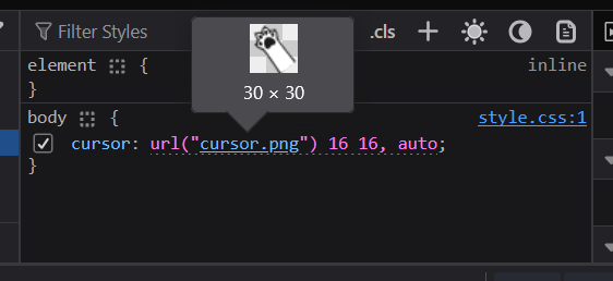Bild als Cursor verwenden bei HTML? (Webseite, Code, CSS)
