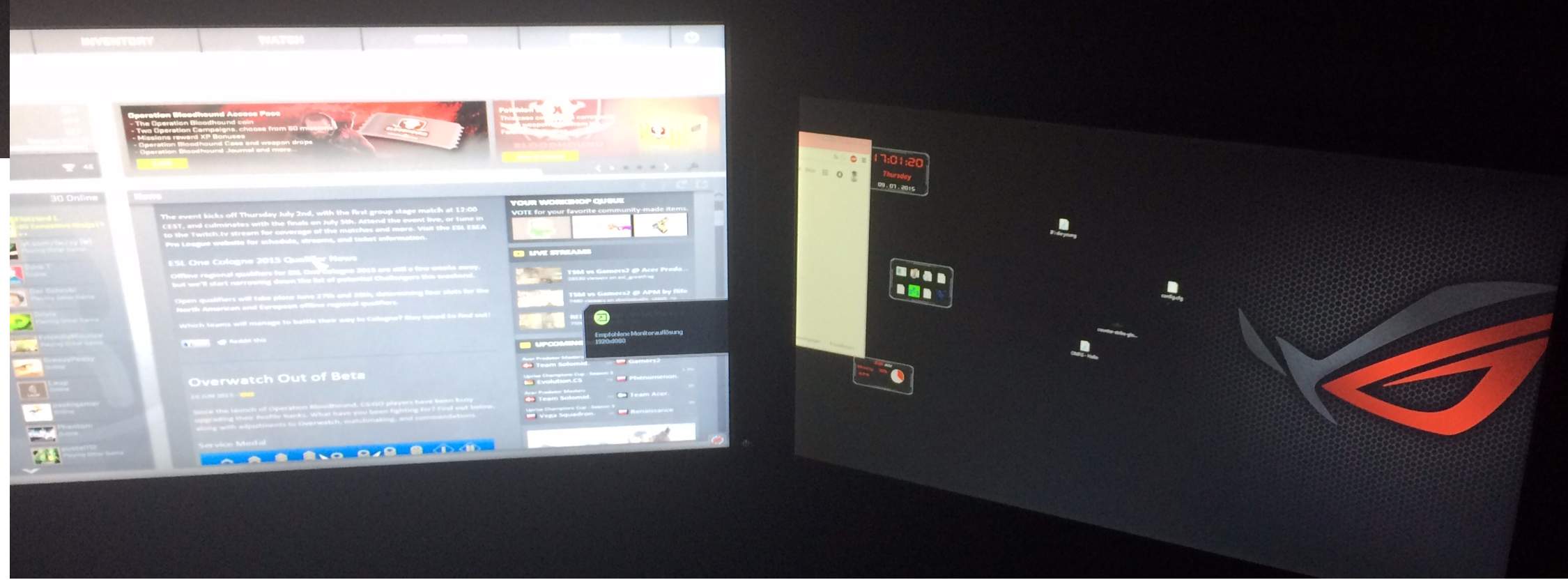Wieso verschiebt sich das Bild beim Start von CS:GO (streched ...
