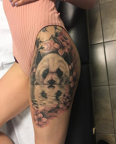 Panda Tattoo - (Tattoo, Preis, Oberschenkel)